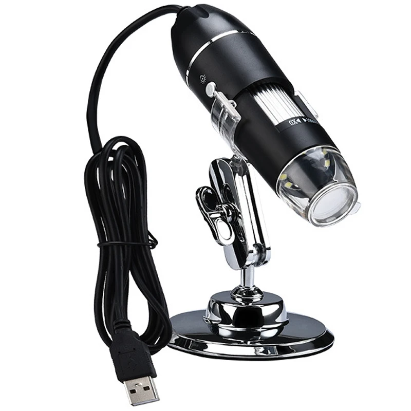 1000x Zoom 8 светодиодный HD 1080P USB микроскоп с цифровым увеличительным стеклом кронштейн для камеры эндоскопа