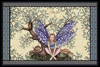 

Fairy Tree of Life Tapestry by Dan Morris