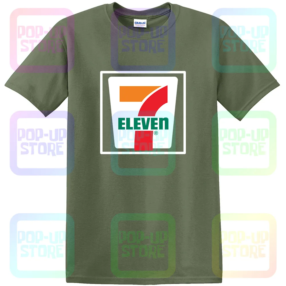 7 11 seven eleven Ретро футболка с потертым логотипом | Мужская одежда