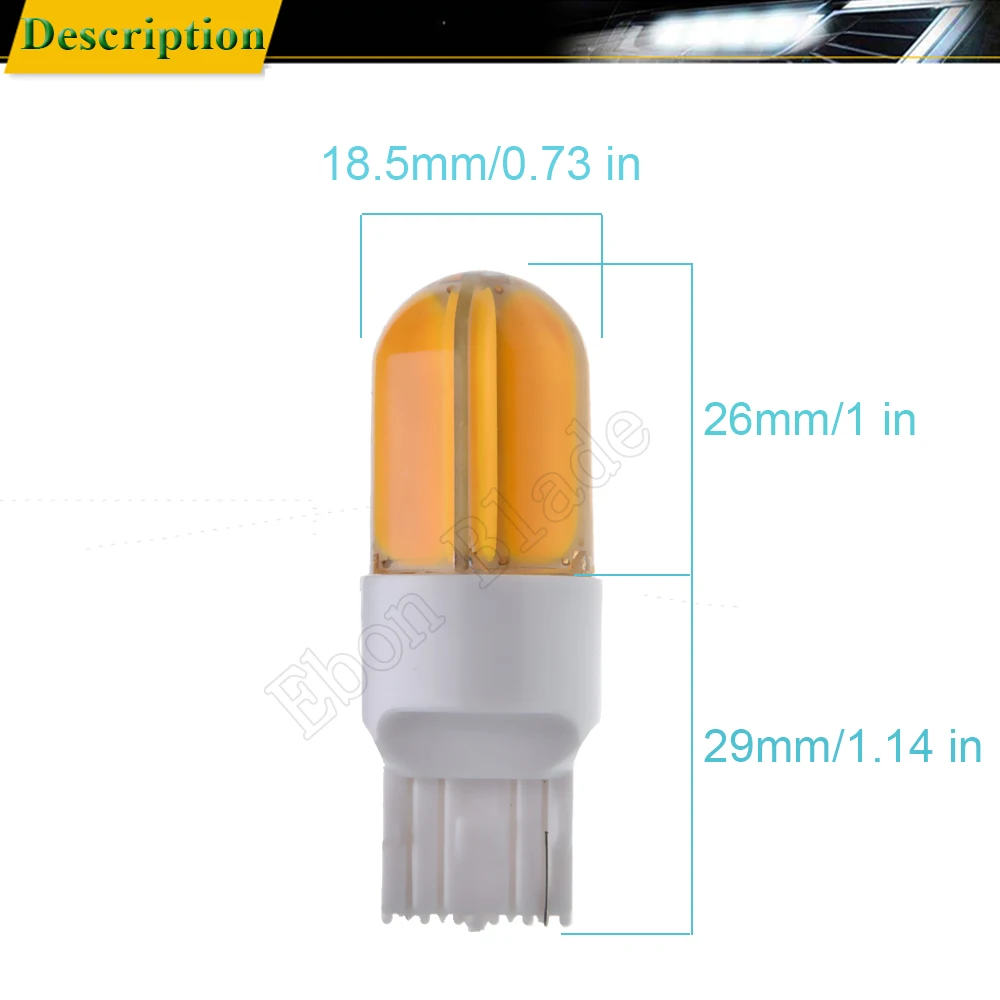 2 шт. T20 7440 W21W WY21W светодиодный автомобильный светильник s COB 48SMD силиконовые лампы Янтарный Желтый Оранжевый для автоматического поворота светильник лампа, работающего на постоянном токе 12 В