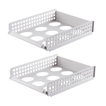 

2Pcs Detachable Clothes Organizer Partition Board Rack Drawer Clothes Storage Box Multi-Layer Stackable Storage Rack