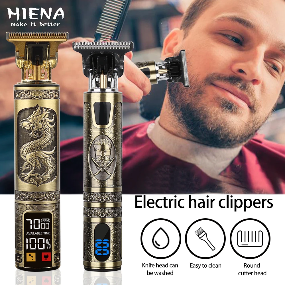 T9 Hair Trimmer Barber Clipper Cutting Machine Beard Shaving Wireless Electric Razor Men Shaver | Бытовая техника