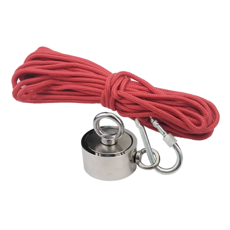 

Fashion-D67X28Mm Strong Neodymium Magnet Double Side Search Magnet Hook Super Power Salvage Fishing Magnetic 150Kgx2 Steel Cup H