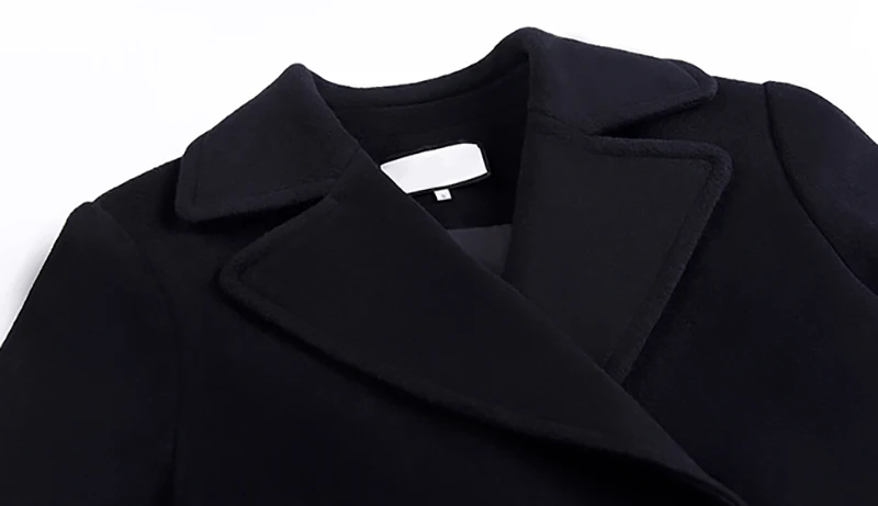 CHICEVER Vintage Irregular Women's Woolen Coats Scarf Collar Long Sleeve High Waist Autumn Winter Parkas For Female Clothing