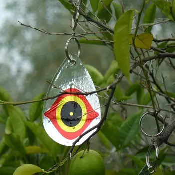 

5Pcs Big Scary Reflective Eyes Scare Bird Pendant Garden Tree Plants Decor Tool 13*8.5cm