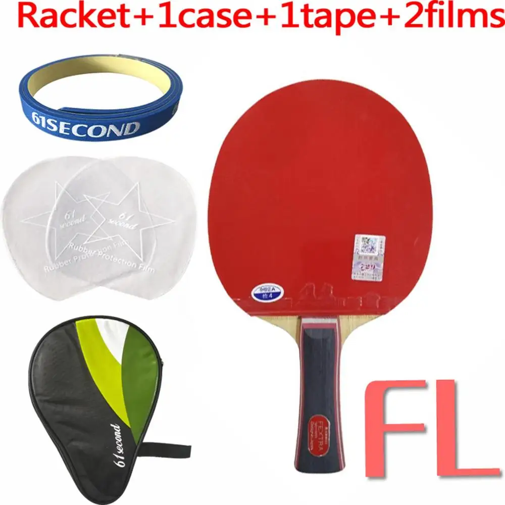 FL with H case Профессиональная комбинированная ракетка Sanwei FEXTRA 7 Blade с KTL Pro XP Red-Dragon и 729 Friendship FOCUS III Rubbers - Цвет: FL with H case