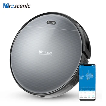 

Proscenic 800T Robot Vacuum Cleaner Big Dust Box Water Tank Wet Mopping App Control Auto Charge 1800Pa Suction Robotic Vacuum