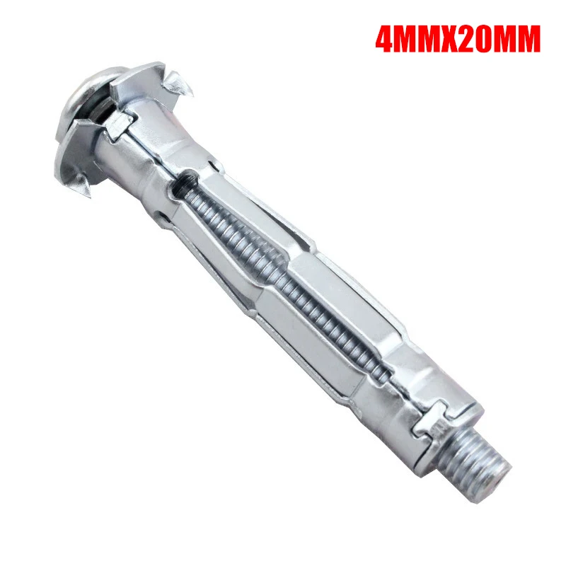 4mmx20mm Горячие 10 шт. резьбы расширения болт аппаратные крепежи анкерные дюбеля полости крепления прочные аксессуары PLD - Цвет: 4mmx20mm
