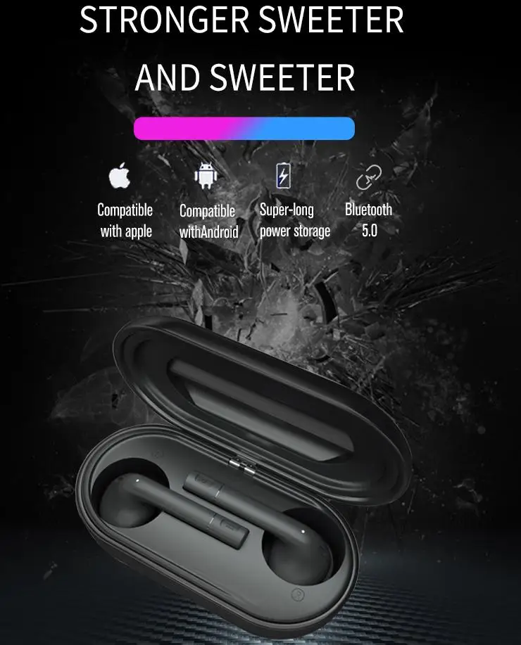 BEESCLOVER T1 сенсорные Bluetooth наушники TWS 5,0 беспроводные Bluetooth вкладыши type-C Быстрая зарядка HiFi стерео Bluetooth наушники d40