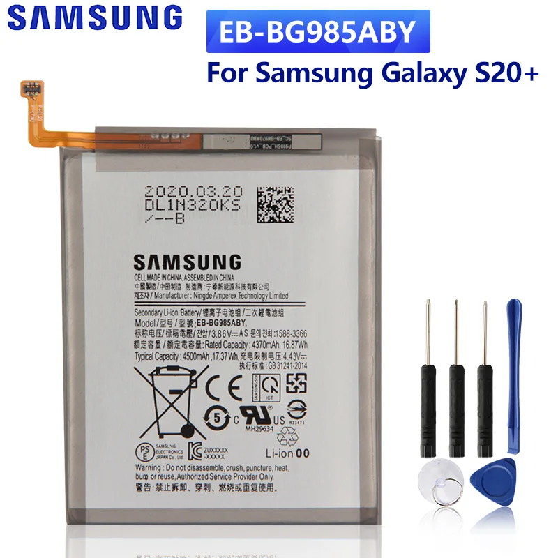 Samsung Original Replacement Battery Eb Bg985aby For Samsung Galaxy S20 S20 Plus Authentic Phone Batteries 4500mah Mobile Phone Batteries Aliexpress
