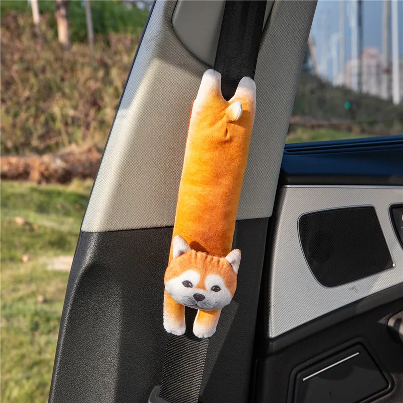 Herbabe детские автомобильные накладки на ремень безопасности Мультяшные животные ремень безопасности коврик для детей взрослых 3D авто Carseat
