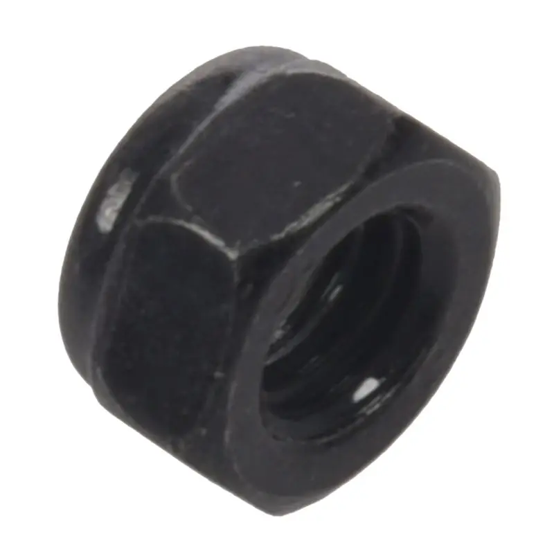 M5x0.8mm оцинкованные Nylock нейлоновые вставки шестигранные блокировочные гайки черные 50 шт