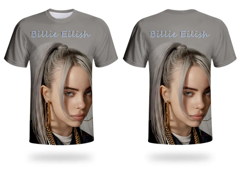WHOSONG белая модная футболка для певицы Billie Eilish, популярная одежда в готическом стиле панк года топы для мальчиков и девочек