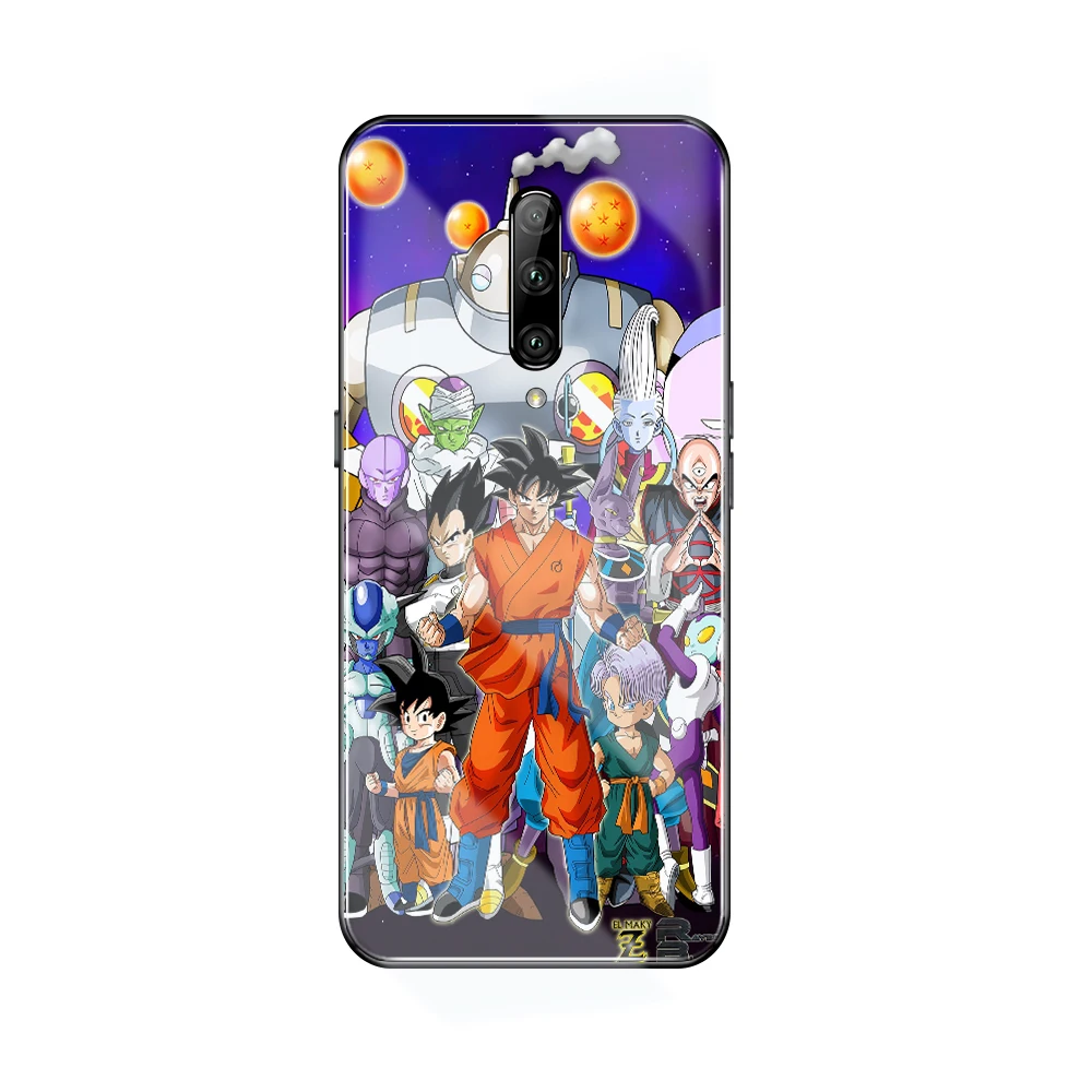 Чехол с аниме для Oneplus 6t Dragon Ball Goku, стеклянная задняя крышка, чехол Oneplus 5t для Oneplus 1+ 5 6 Oneplus 6 6t 7 pro, DIY Чехол - Цвет: 0224