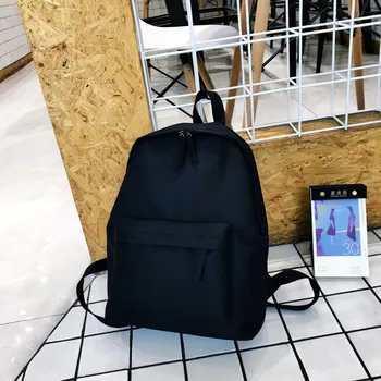 

Large Capacity Solid Color Waterproof Nylon Casual Backpack School Bag Book Mochilas High Capacity Backpack Rucksack #LR3