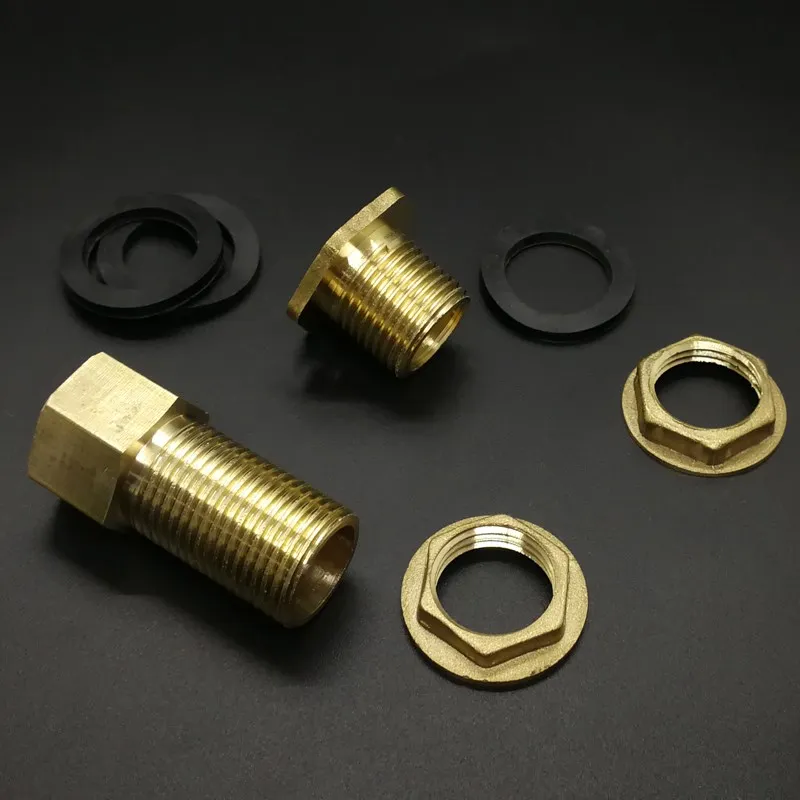 Медный соединитель резервуара для воды 1/2 &quot3/4&quot 1 &quotBSP Мужская Латунная Труба с