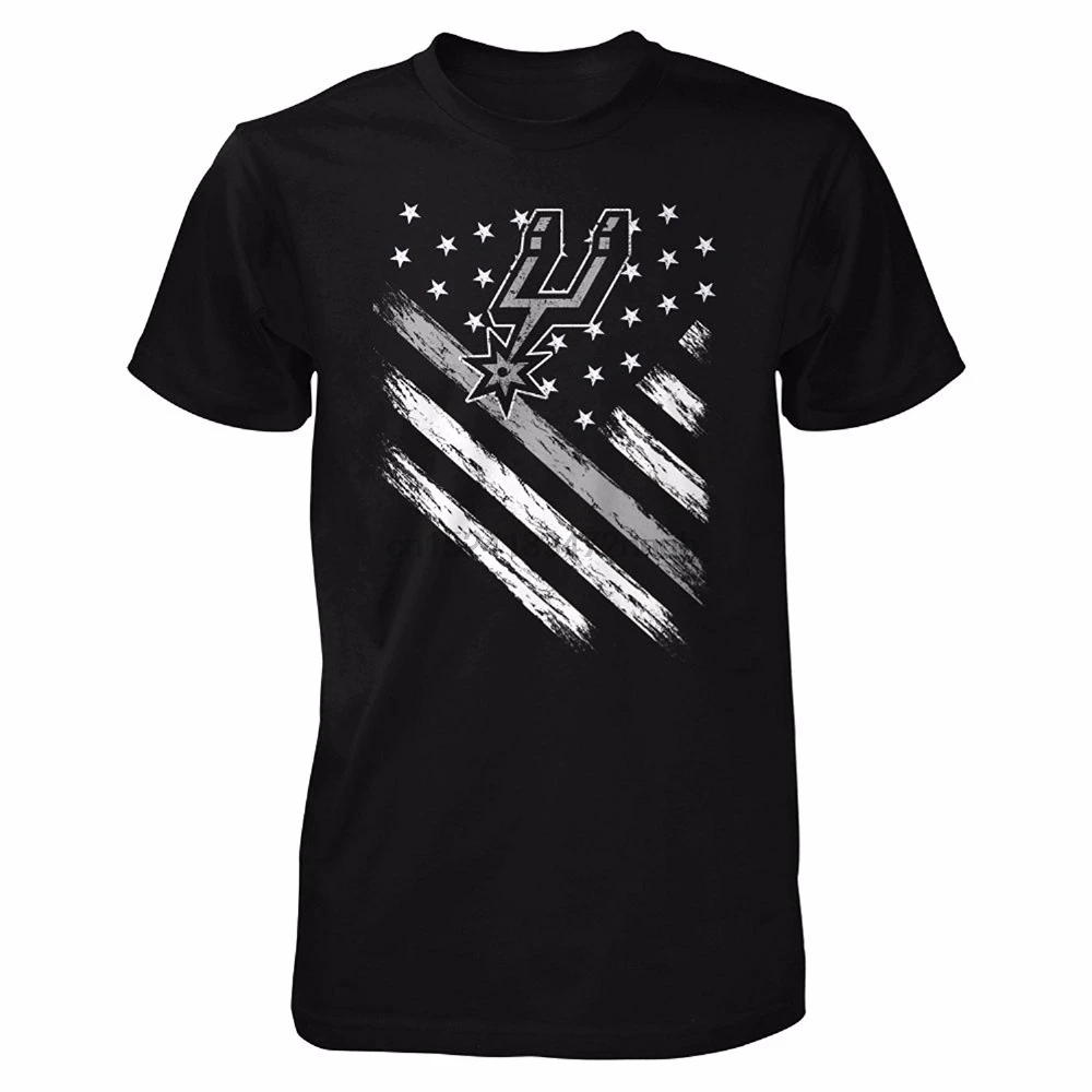 

t shirts men tshirt hip hop cool shirts San Antonio Flag Spurs Nation t-shirts for men summer shirt sleeve shirt