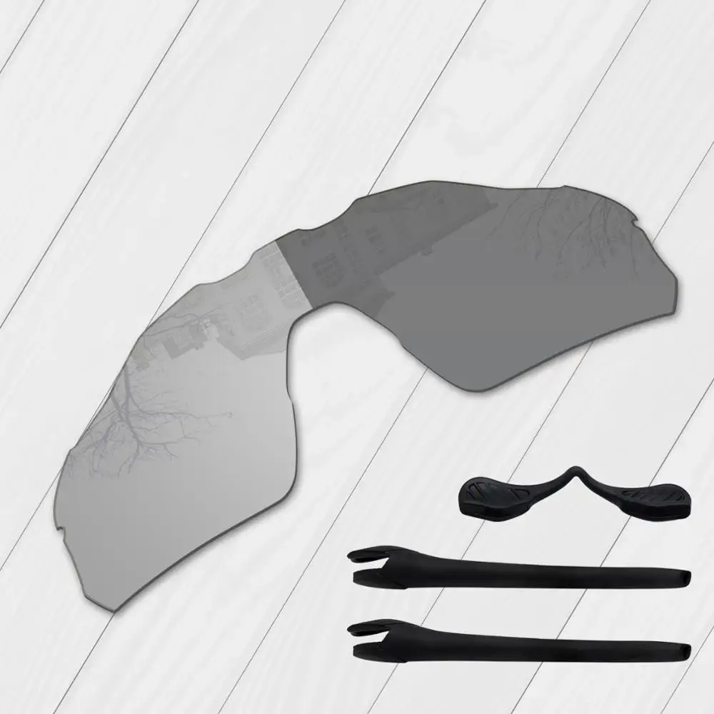 Photochromic Grey E.O.S поляризованные улучшенные Сменные линзы и носоупоры носки с ушками для солнцезащитных очков оакли радар EV шаг OO9211-несколько вариантов - Цвет линз: Photochromic Grey