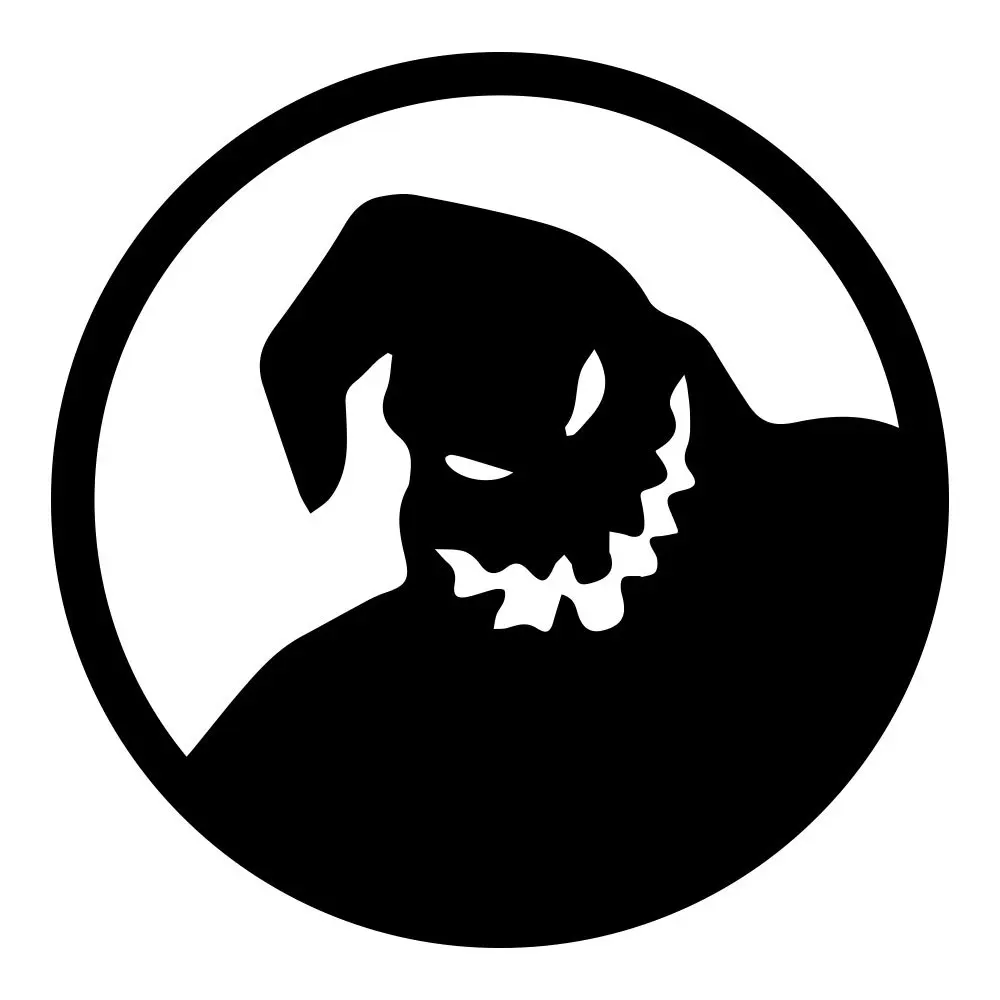 

13*13CM Car Sticker Personality Fuel Tank Cap Sticker Halloween Stickers car styling