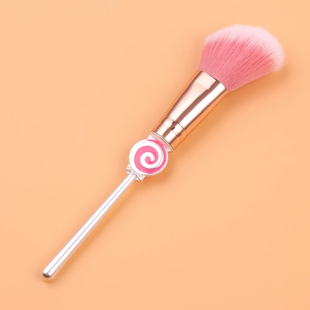 НОВАЯ РОЖДЕСТВЕНСКАЯ Кисть для макияжа Candy, милый мини-набор для макияжа с изображением оленя и конфет, шесть упаковок+ бархатная сумка