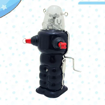 

1pcs Clockwork Toy Wind Up Iron Unique Classic Cute Space Robot Toy Creative Gifts Walking Model for Collectors Only
