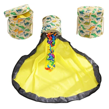 

1.5M Toy Storage Bag Multifunctional Brick Children Toy Clean-up Organizer Waterproof Durable Outdoor Storage Bag Toys Mat