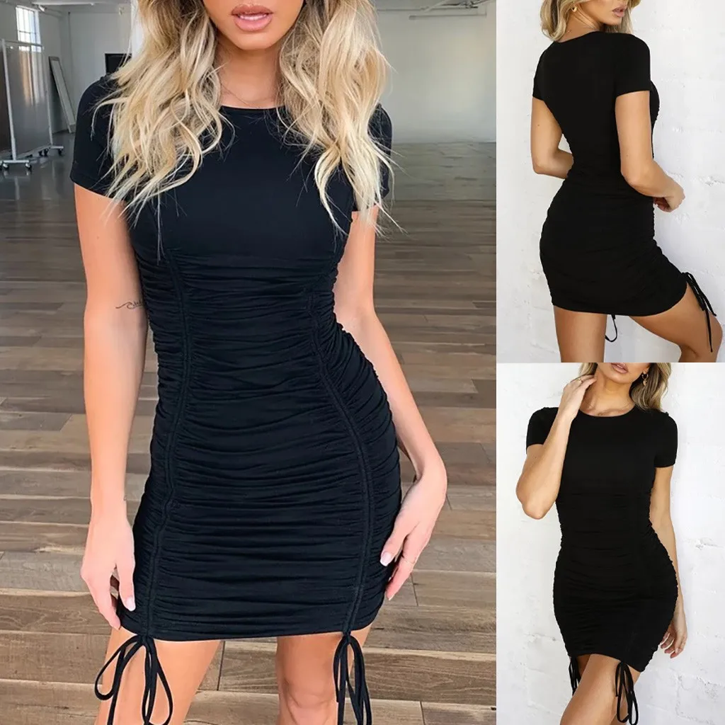 Модное женское весеннее дамское облегающее платье мини юбка модное однотонное