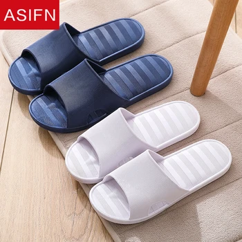 

ASIFN Bathroom Slippers Casual for Men Women Flip Flops Summer Slipper Hotel Non-slip Slides Home Man Shoes Zapatos De Hombre