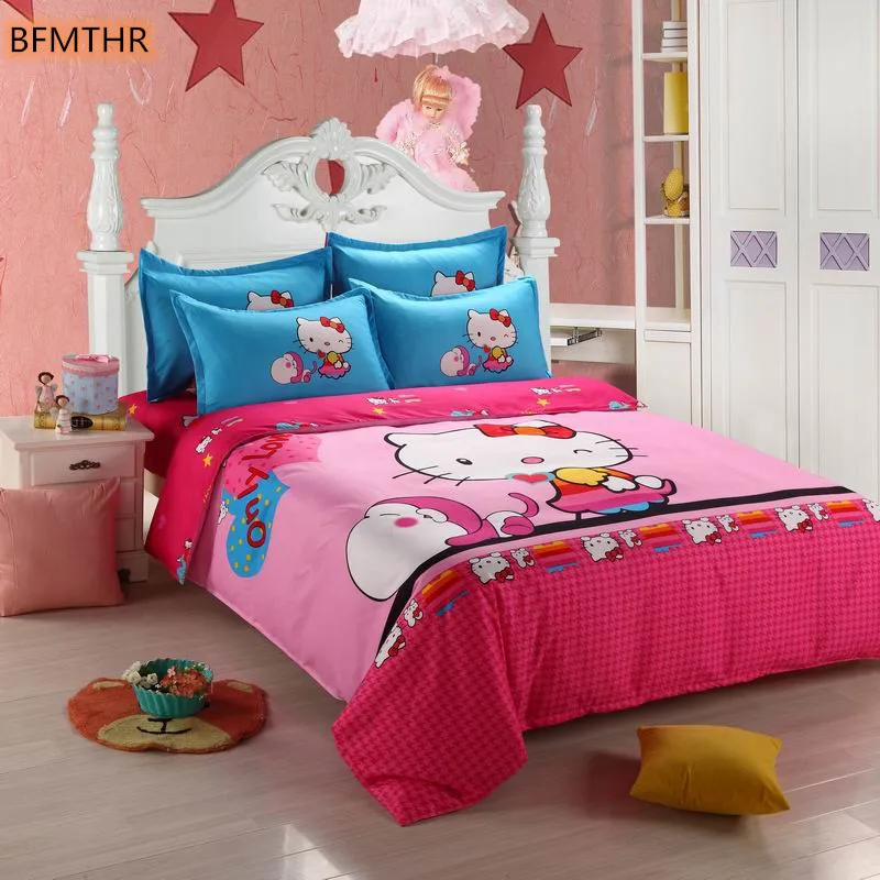 Детский комплект постельного белья мягкая розовая наволочка для мальчиков и