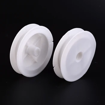 

10 Pcs Plastic Empty Spools for Wire Thread Sewing Bobbins White 83x16mm