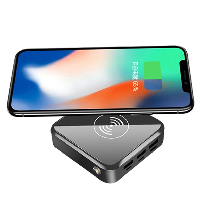 mini power bank 50000mAh Mini QI Wireless PowerBank With High Capacity Fast Portable Charger External Battery for IPhone Xiaomi Samaung magnetic wireless power bank