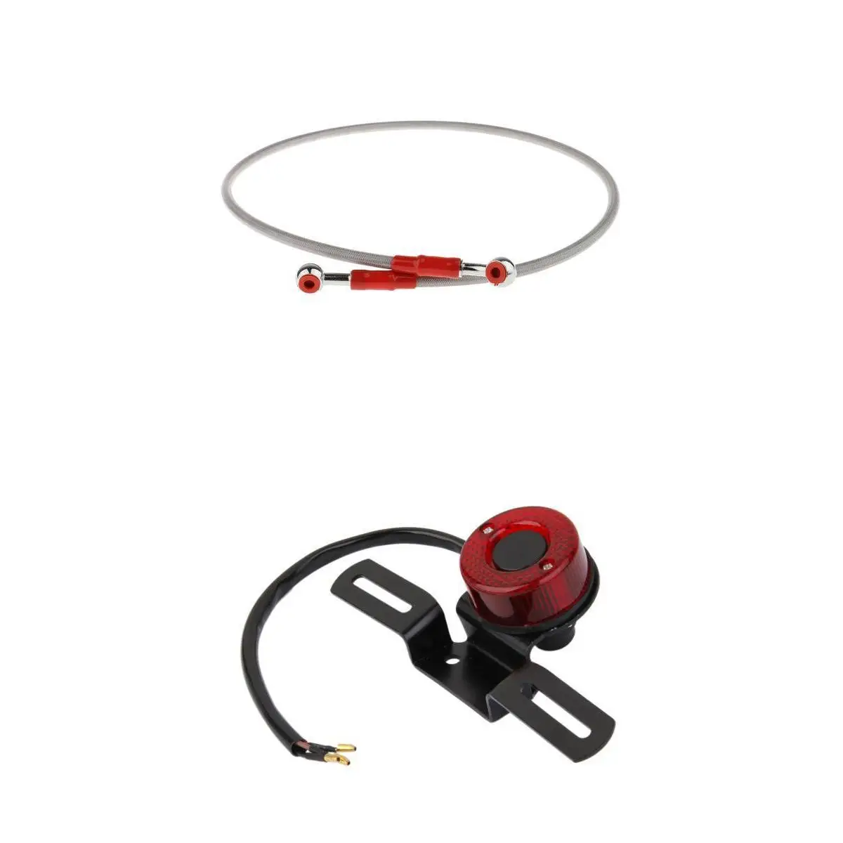 LED Tail Light Stop Lamp with 90cm Brake Cable Fit for Harley Sportster 883 1200 XL