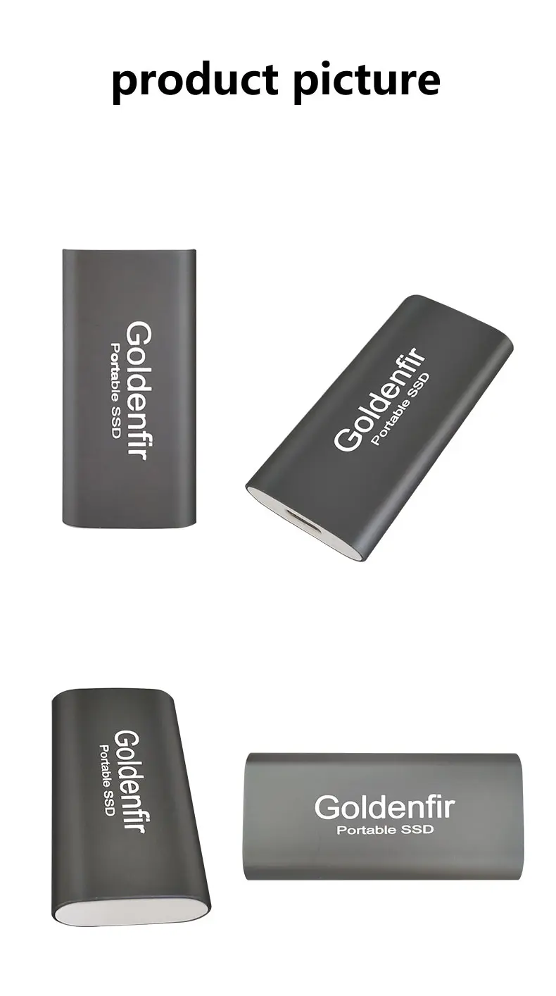 Goldenfir мини Портативный SSD 60 Гб 64 ГБ 120 ГБ 128 ГБ 240 ГБ 256 ГБ 480 ГБ 512 960 1 ТБ USB 3,0 внешний твердотельный накопитель