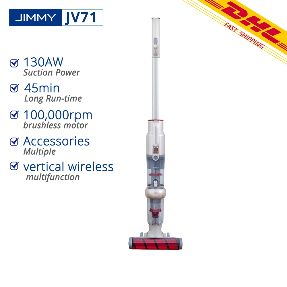 [Free Duty] JIMMY JV71 вертикальный пылесос беспроводной ручной пылесос 18000Pa 0.5L HEPA VS D* son