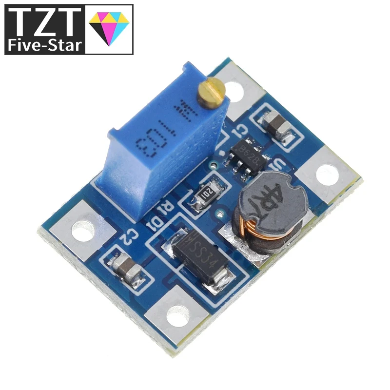 TZT 1/5PCS MT3608 DC-DC Step Up Converter Booster Netzteil Modul Boost Step-up Board MAX ausgang 28V 2A – Detail 26