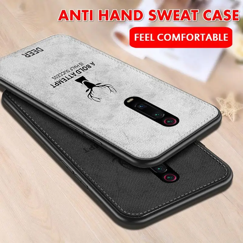 

Soft Cloth Fabric Deer Pattern Case For Xiaomi Mi 9T Pro Redmi K20 Silicone Shockproof Cover For Xiaomi Mi9T 9 T K20Pro K 20 Pro
