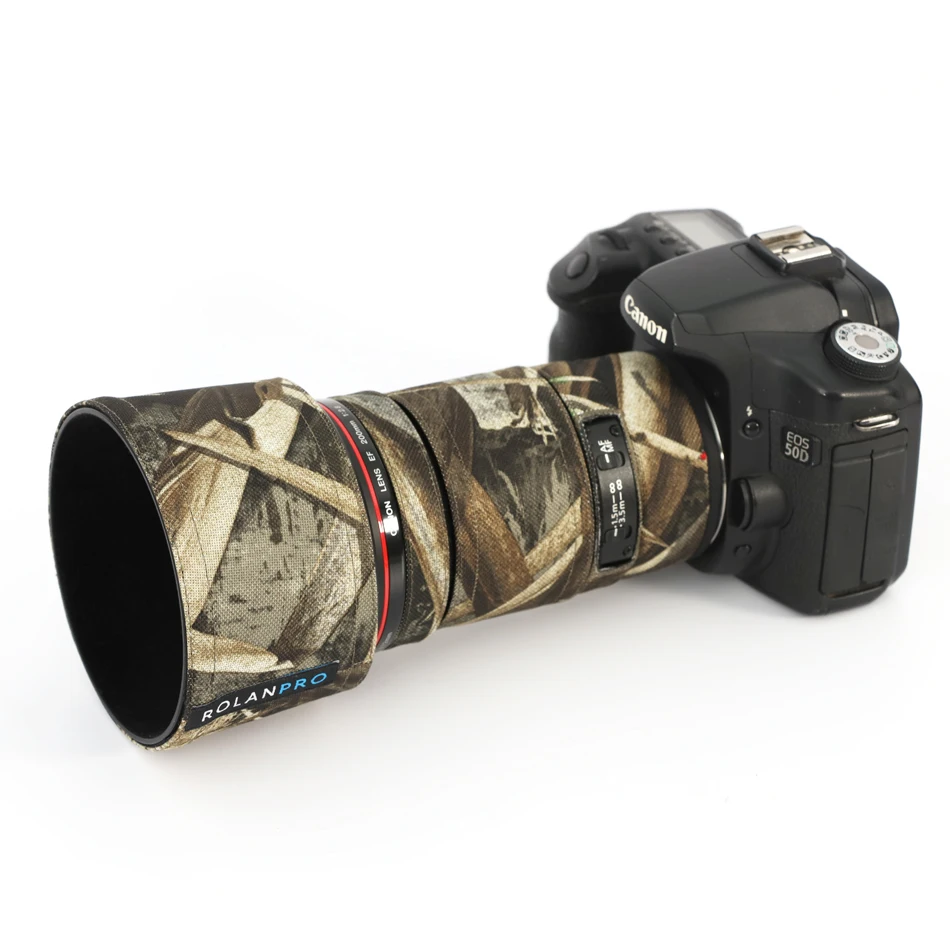 Rolanpro Dslr Camera Lens Camouflage Coat Rain Cover For Canon Ef 0mm F2 8l Ii Usm Lens Protective Sleeve Guns Case Outdoor Camera Video Bags Aliexpress
