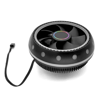 

Universal LED Cooling Fan RGB CPU Cooler Radiator for IntelAMD LGA 775/1150 GY88