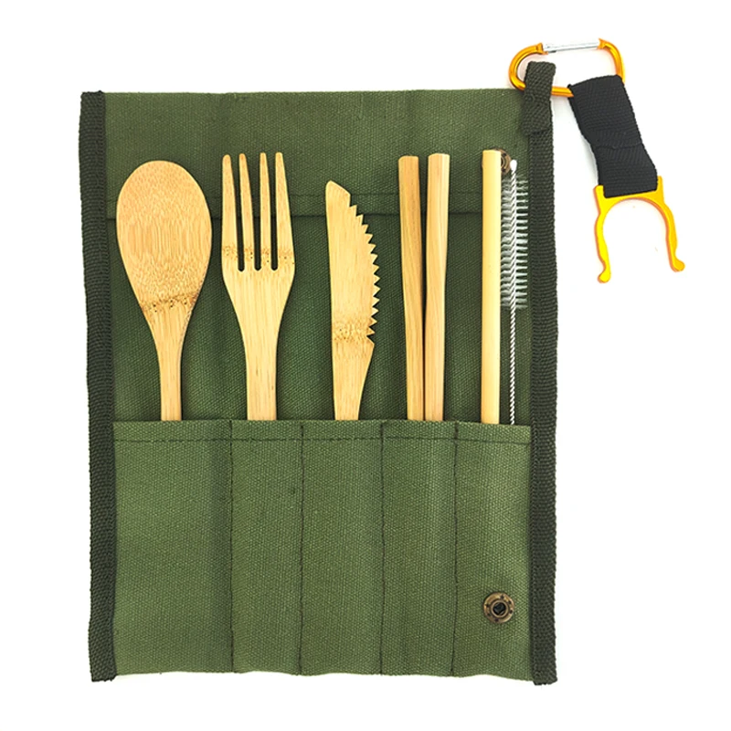 Bamboo Cutlery Set Reusable Eco Friendly Wooden Dinnerware Outdoor Portable Tableware Set Spoon, Fork, Knife,Flatware 6pcs
Bamboo Cutlery Set Reusable Eco Friendly Wooden Dinnerware Outdoor Portable Tableware Set Spoon, Fork, Knife,Flatware 6pcs