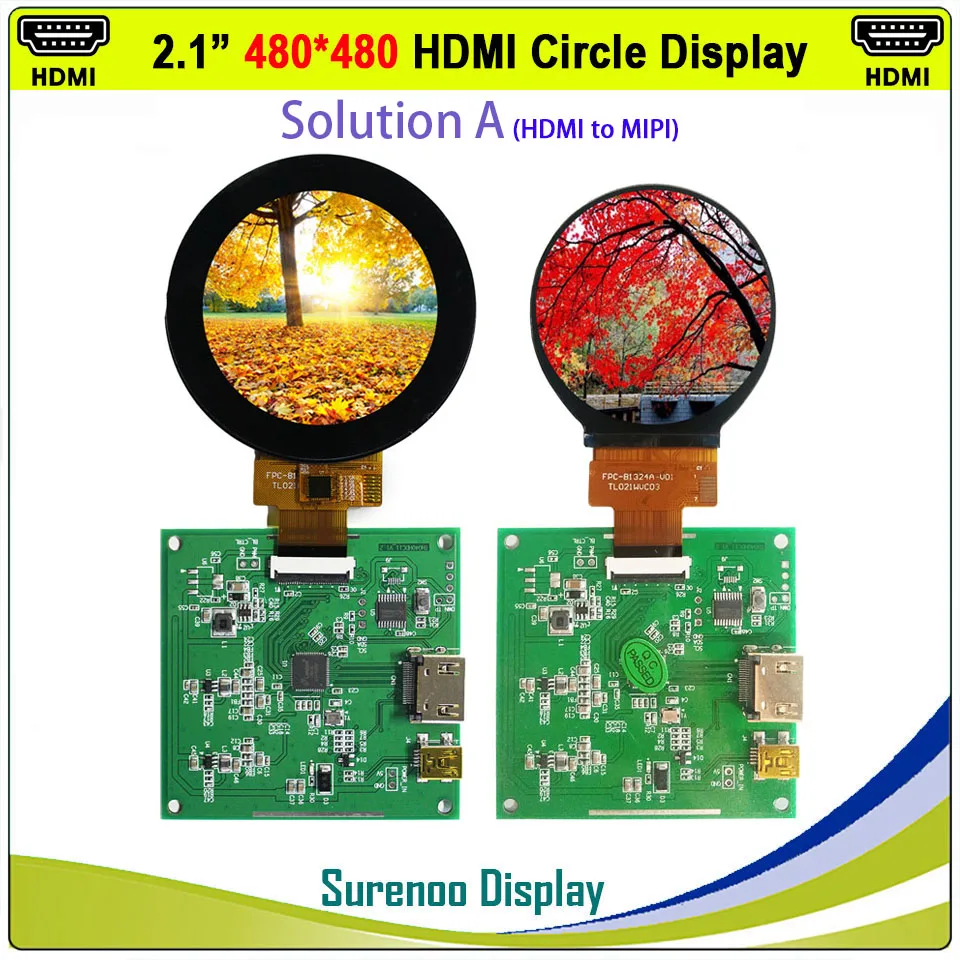 2 1 &quot480X480 круглый кулон покрытый HDMI MIPI IPS ЖК дисплей модуль монитора Экран с USB