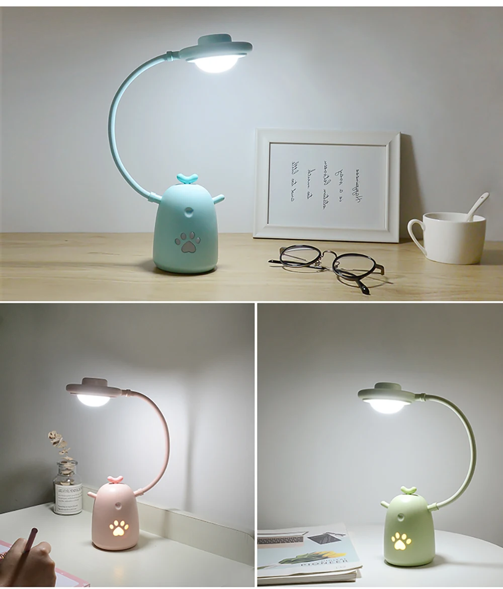 Флеш-накопитель USB, сенсорный затемнения Gugu курица светодиодный настольная лампа малыш Спальня дома Современные внутренние исследование прикроватные украшения креативный подарок Ночной светильник