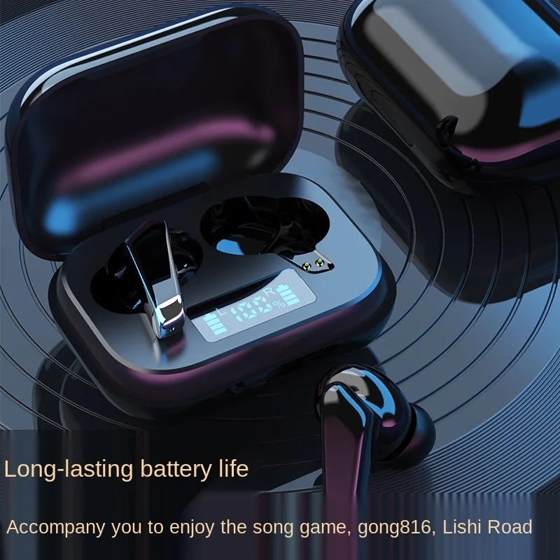 Free shipping New Bluetooth headset stereo Portable charging box Smart digital display TWS headset waterproof Noise reduction