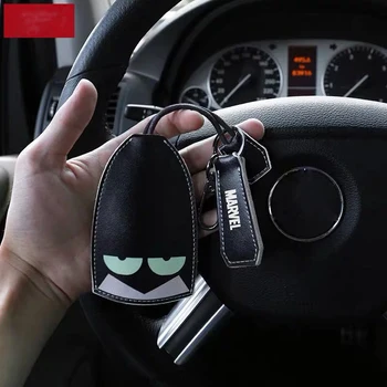 

Super Hero Key Case For Car Cartoon Car Key Case Bag Leather Key Case Cover Multi Function Key Case Car Accessories