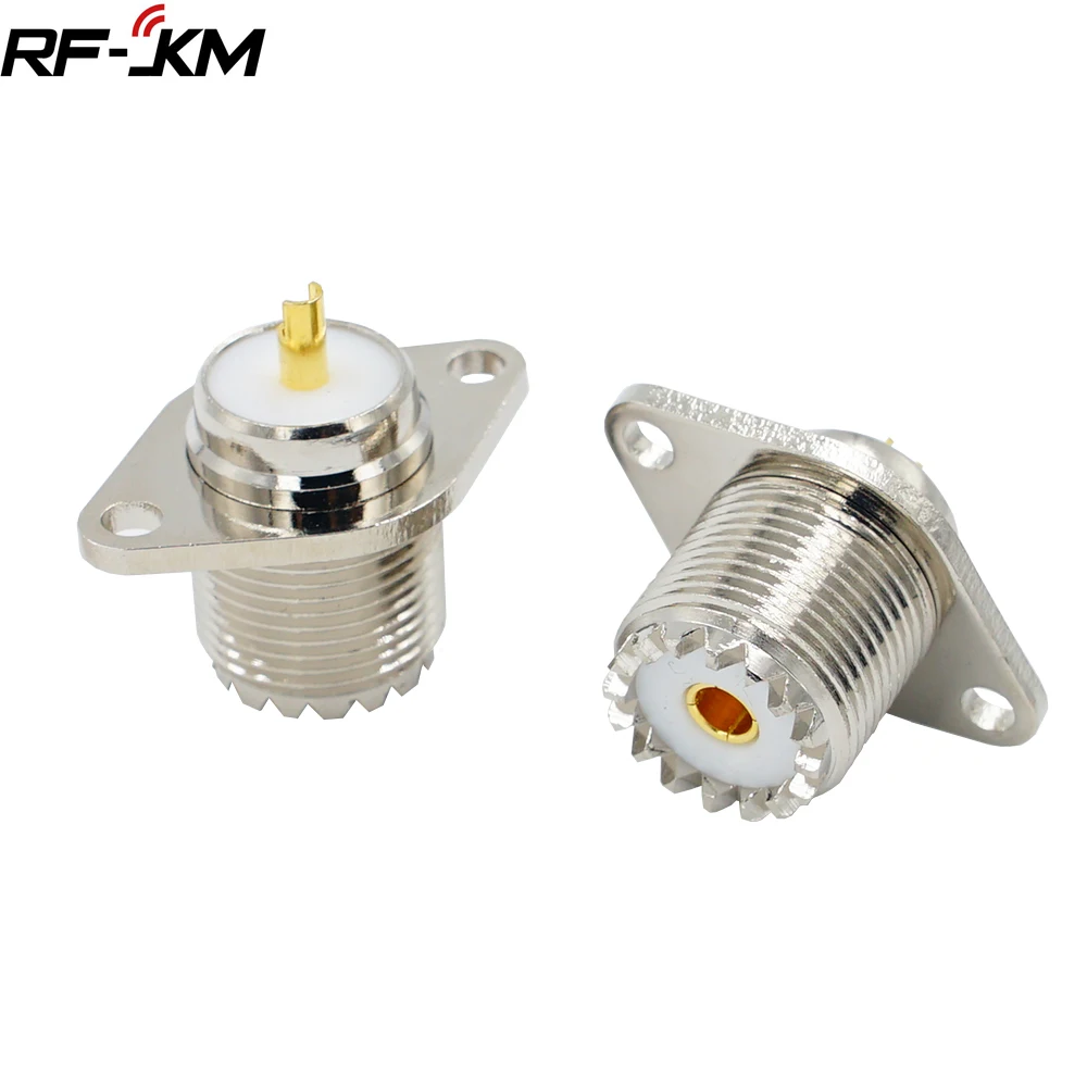 1 шт. SL16 UHF SO239 female 2 отверстия Female Jack с ромбовидным фланцем паяльная панель RF разъем
