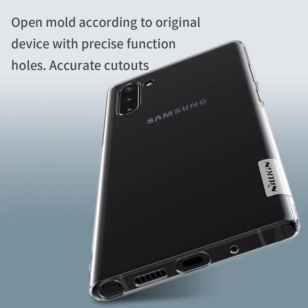 Чехол для samsung Galaxy Note 10 10+ Nillkin Натуральный Мягкий ТПУ Силиконовые прозрачные задняя крышка чехол для samsung S10 PLUS S10e