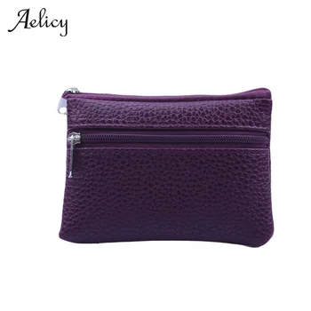 

Aelicy Women Men Card Coin Bags Key Soft Credit Card Holder Zip Leather Wallet Coin Pouch Bag Purse Mini Coin Bags Holders