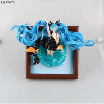 

35cm Anime Game VOCALOID Picture Photo Frame Hatsune Miku Deep Sea Girl Ver. 1/8 Scale PVC Action Figure Collection Model Toys