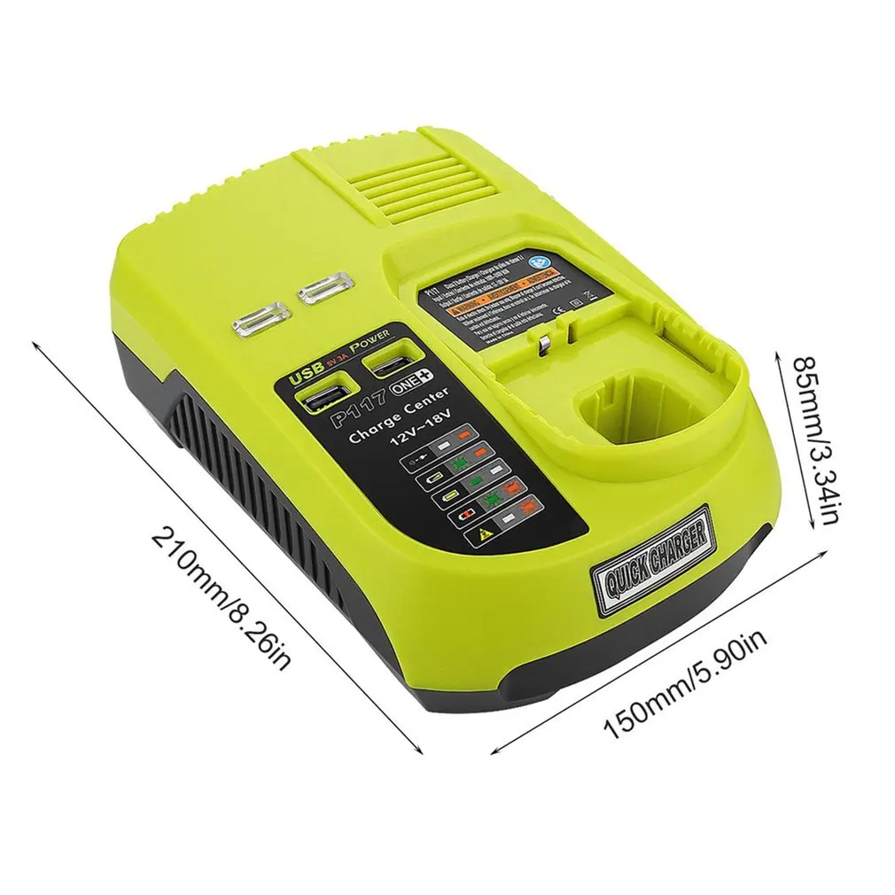 Зарядное устройство Аккумуляторный блок перезаряжаемый для Ryobi P117 Ni Cd MH литий