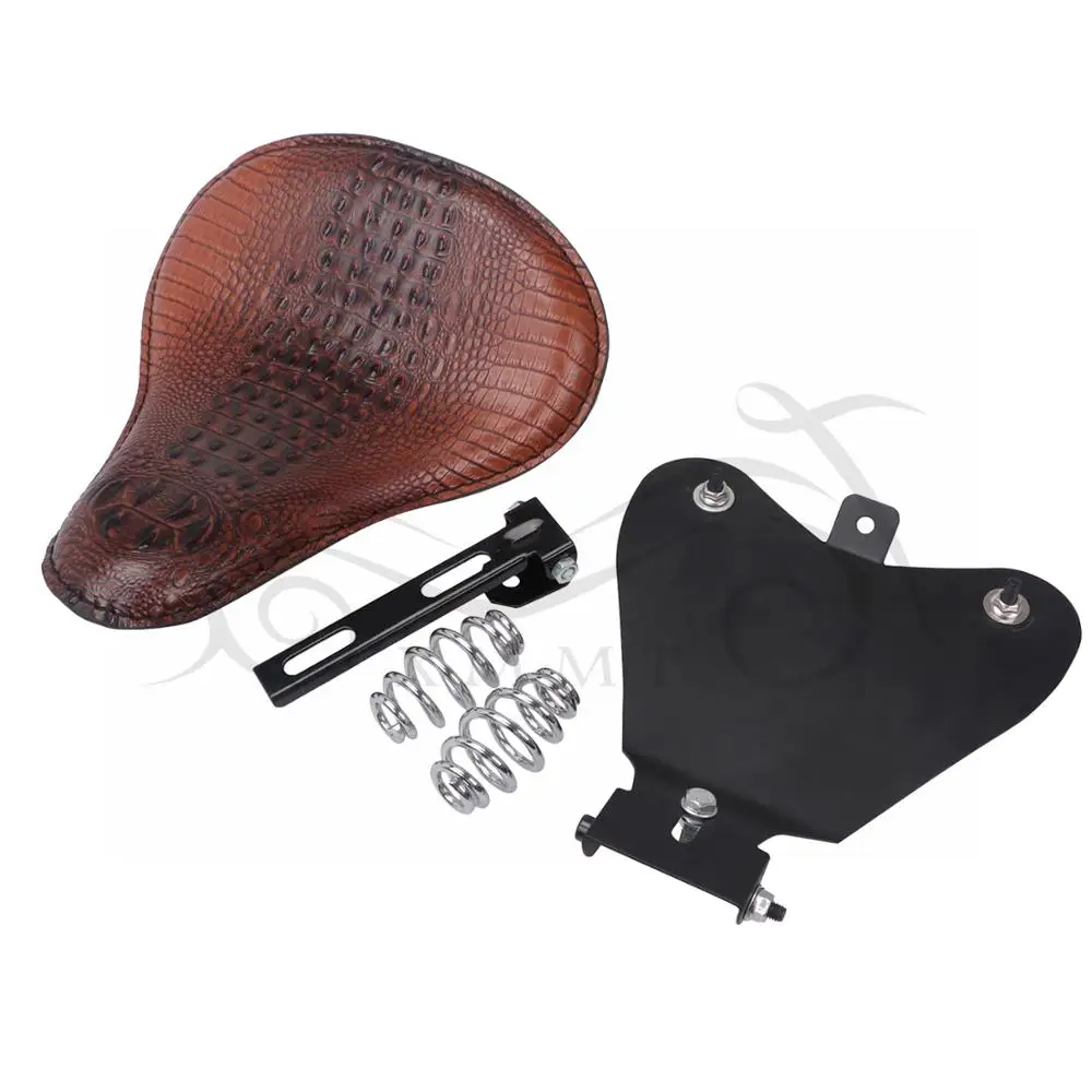 Универсальный водительский Solo Seat& Base& " пружины& Кронштейн для Harley Honda Yamaha Suzuki Sportster 883 железо 48 72 поплавок чоппер - Цвет: Type 4