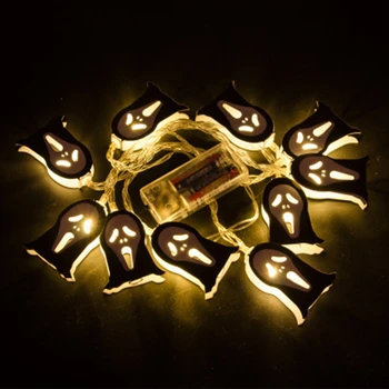 

20 LED Light Ghost Festival Lights Halloween String Light Decoration Festival Decorations Battery Operated for Indoor